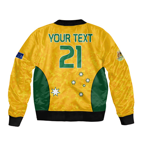 custom-text-and-number-australia-soccer-sleeve-zip-bomber-jacket-socceroos-with-kangaroo-matildas-2023