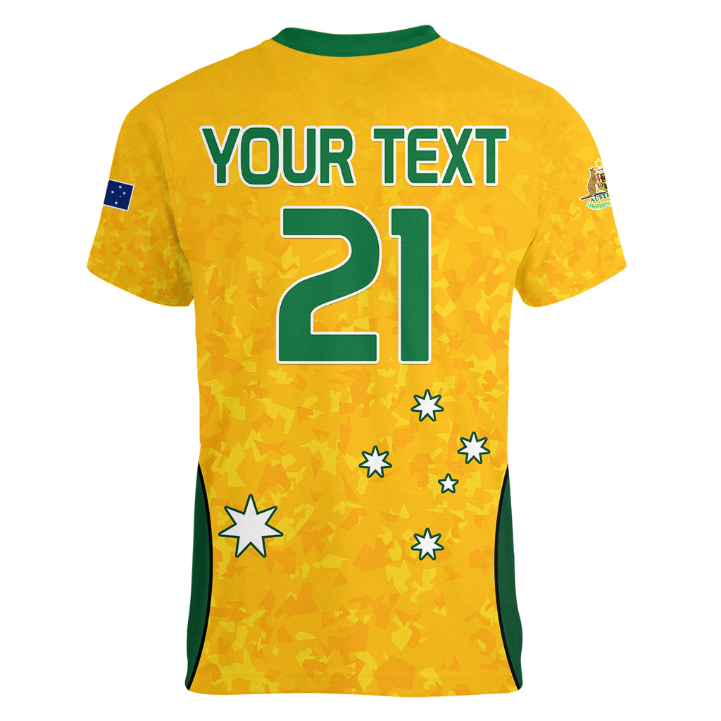 custom-text-and-number-australia-soccer-women-v-neck-t-shirt-socceroos-with-kangaroo-matildas-2023