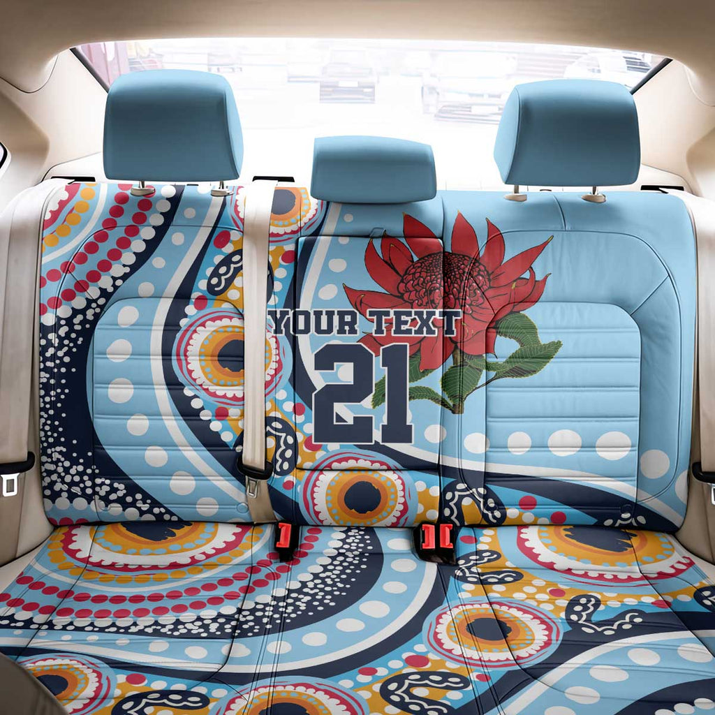 New South Wales Rugby Pacific Custom Back Car Seat Cover Aboriginal art of Waratah