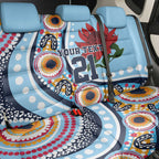 New South Wales Rugby Pacific Custom Back Car Seat Cover Aboriginal art of Waratah