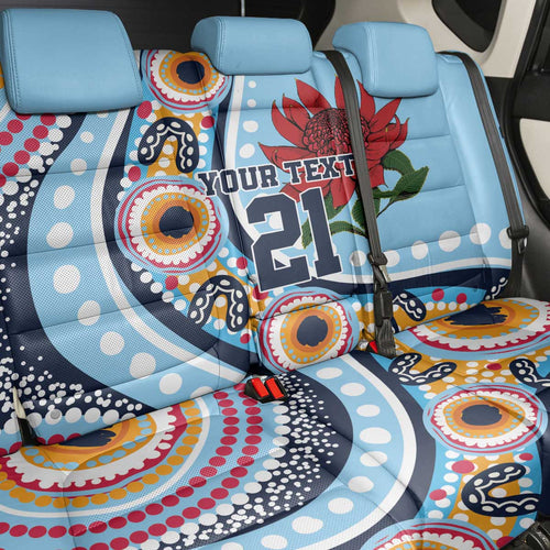 New South Wales Rugby Pacific Custom Back Car Seat Cover Aboriginal art of Waratah