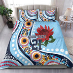 New South Wales Rugby Pacific Custom Bedding Set Aboriginal art of Waratah