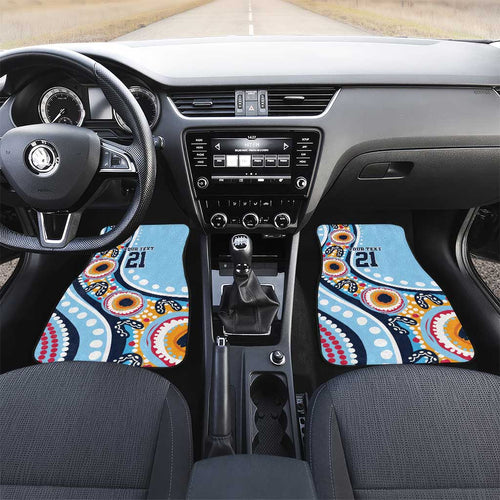 New South Wales Rugby Pacific Custom Car Mats Aboriginal art of Waratah