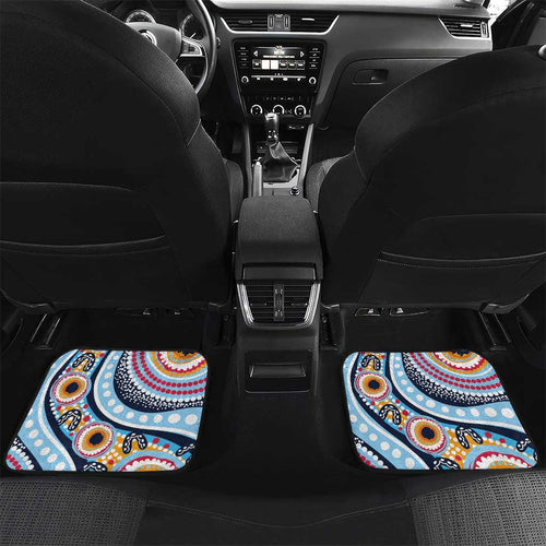 New South Wales Rugby Pacific Custom Car Mats Aboriginal art of Waratah