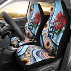 New South Wales Rugby Pacific Custom Car Seat Cover Aboriginal art of Waratah