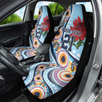 New South Wales Rugby Pacific Custom Car Seat Cover Aboriginal art of Waratah