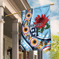 New South Wales Rugby Pacific Custom Garden Flag Aboriginal art of Waratah