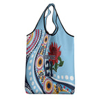 New South Wales Rugby Pacific Custom Grocery Bag Aboriginal art of Waratah