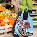 New South Wales Rugby Pacific Custom Grocery Bag Aboriginal art of Waratah