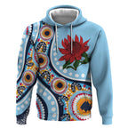New South Wales Rugby Pacific Custom Hoodie Aboriginal art of Waratah