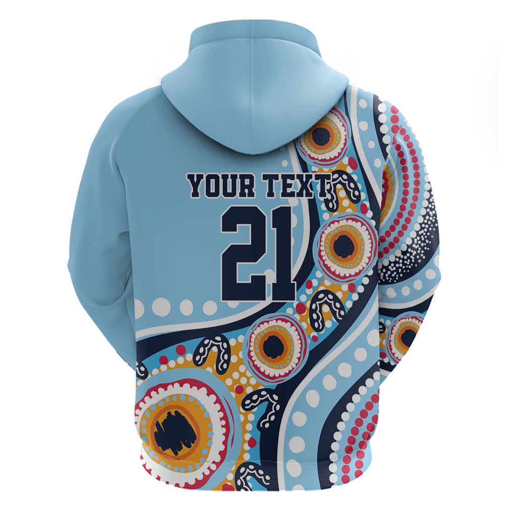 New South Wales Rugby Pacific Custom Hoodie Aboriginal art of Waratah