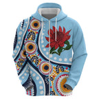New South Wales Rugby Pacific Custom Hoodie Aboriginal art of Waratah