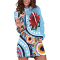 New South Wales Rugby Pacific Custom Hoodie Dress Aboriginal art of Waratah
