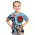 New South Wales Rugby Pacific Custom Kid T Shirt Aboriginal art of Waratah