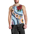 New South Wales Rugby Pacific Custom Men Tank Top Aboriginal art of Waratah