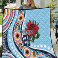 New South Wales Rugby Pacific Custom Quilt Aboriginal art of Waratah