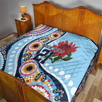 New South Wales Rugby Pacific Custom Quilt Aboriginal art of Waratah