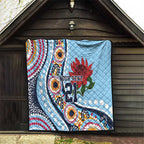 New South Wales Rugby Pacific Custom Quilt Aboriginal art of Waratah