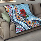 New South Wales Rugby Pacific Custom Quilt Aboriginal art of Waratah