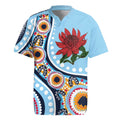 New South Wales Rugby Pacific Custom Rugby Jersey Aboriginal art of Waratah
