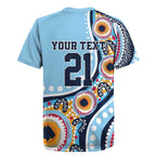 New South Wales Rugby Pacific Custom Rugby Jersey Aboriginal art of Waratah
