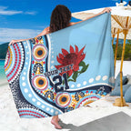 New South Wales Rugby Pacific Custom Sarong Aboriginal art of Waratah