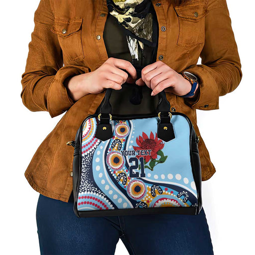 New South Wales Rugby Pacific Custom Shoulder Handbag Aboriginal art of Waratah