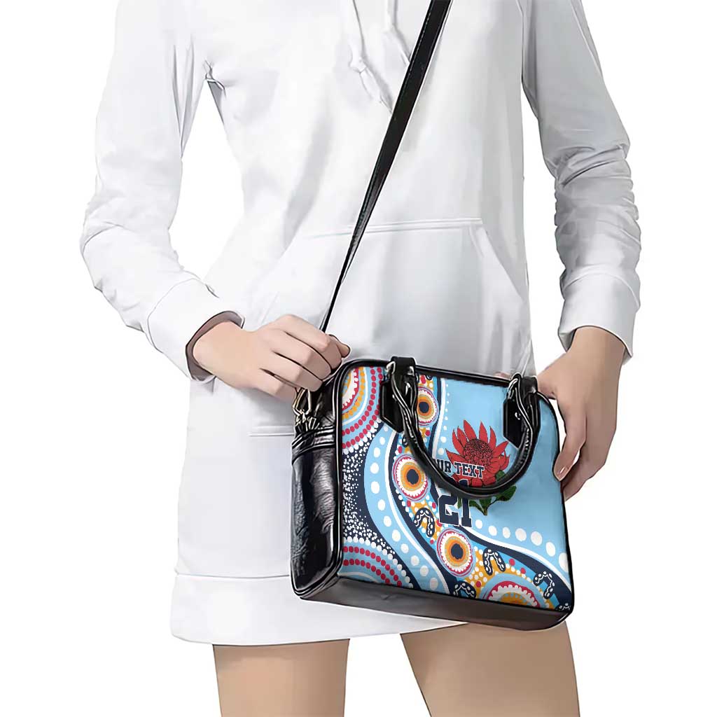 New South Wales Rugby Pacific Custom Shoulder Handbag Aboriginal art of Waratah