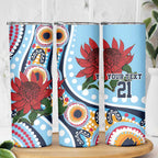 New South Wales Rugby Pacific Custom Skinny Tumbler Aboriginal art of Waratah