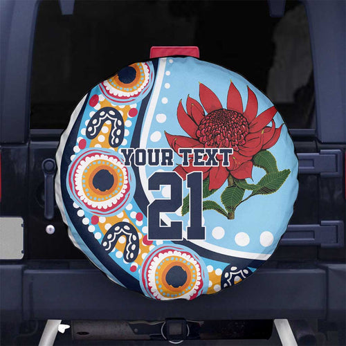 New South Wales Rugby Pacific Custom Spare Tire Cover Aboriginal art of Waratah