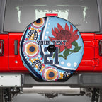 New South Wales Rugby Pacific Custom Spare Tire Cover Aboriginal art of Waratah