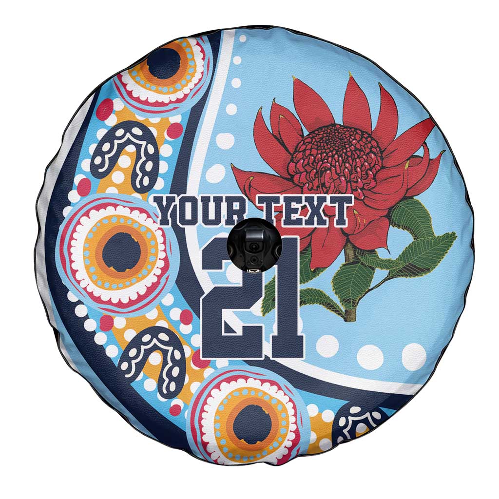 New South Wales Rugby Pacific Custom Spare Tire Cover Aboriginal art of Waratah
