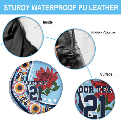 New South Wales Rugby Pacific Custom Spare Tire Cover Aboriginal art of Waratah