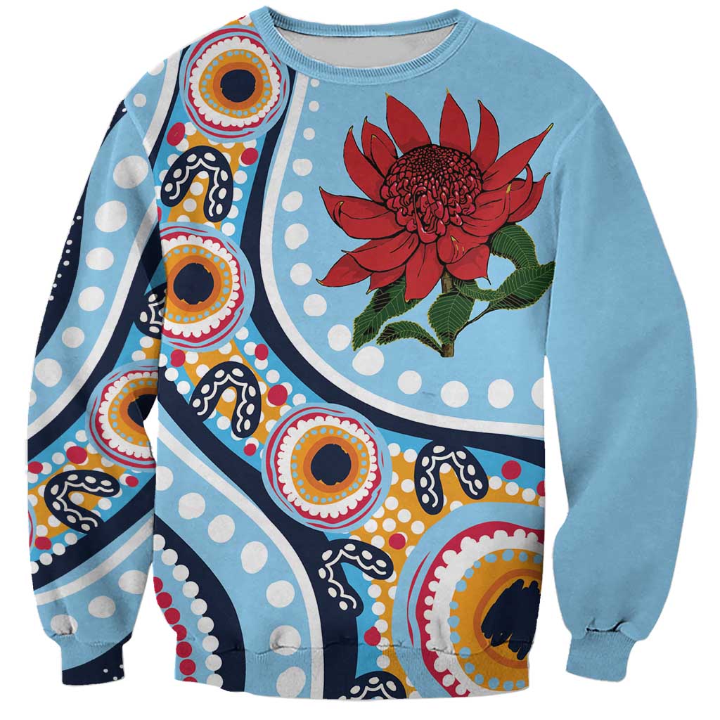 New South Wales Rugby Pacific Custom Sweatshirt Aboriginal art of Waratah