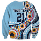 New South Wales Rugby Pacific Custom Sweatshirt Aboriginal art of Waratah