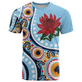 New South Wales Rugby Pacific Custom T Shirt Aboriginal art of Waratah