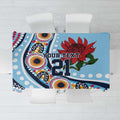 New South Wales Rugby Pacific Custom Tablecloth Aboriginal art of Waratah