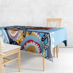 New South Wales Rugby Pacific Custom Tablecloth Aboriginal art of Waratah