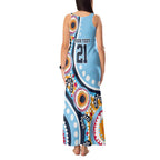 New South Wales Rugby Pacific Custom Tank Maxi Dress Aboriginal art of Waratah