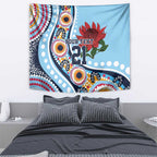 New South Wales Rugby Pacific Custom Tapestry Aboriginal art of Waratah