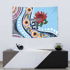 New South Wales Rugby Pacific Custom Tapestry Aboriginal art of Waratah