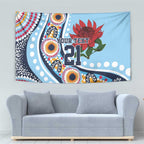 New South Wales Rugby Pacific Custom Tapestry Aboriginal art of Waratah