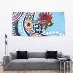 New South Wales Rugby Pacific Custom Tapestry Aboriginal art of Waratah