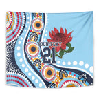 New South Wales Rugby Pacific Custom Tapestry Aboriginal art of Waratah