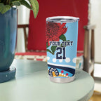New South Wales Rugby Pacific Custom Tumbler Cup Aboriginal art of Waratah
