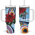 New South Wales Rugby Pacific Custom Tumbler With Handle Aboriginal art of Waratah