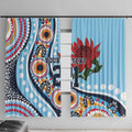 New South Wales Rugby Pacific Custom Window Curtain Aboriginal art of Waratah
