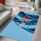 New South Wales Rugby Pacific Custom Area Rug Pasifika Tapa Pattern