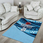 New South Wales Rugby Pacific Custom Area Rug Pasifika Tapa Pattern