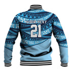 New South Wales Rugby Pacific Custom Baseball Jacket Pasifika Tapa Pattern